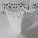 Locação de Vaso Cachepô Floral Quadrado Pequeno de Mesa