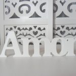 Locação de Letreiro Amor Branco de Mesa em Provençal