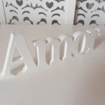 Locação de Letreiro Amor Branco de Mesa em Provençal