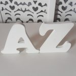 Locação de Letreiro do A ao Z Branco de Mesa Faça Seu Nome Eou Iniciais em Provençal