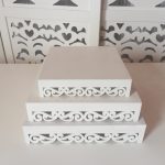 Locação de Trio Bandejas Florais em Provençal Para Doces