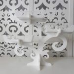 Locação de Árvore Porta Doces Branca de Mesa Porta Cupcakes ou Baleiro em Provençal