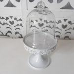 Locação de Cúpula Branca Porta Doces Porta Cupcakes ou Baleiro