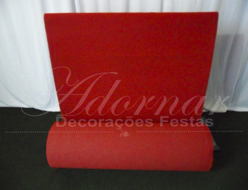 Locação de Tapete Passadeira de Cerimônia Vermelho