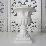 Locação de Vaso Romano Taça Raiada Grande de Porcelana