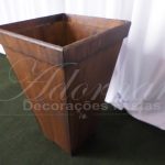 vaso cachepô de chão grande rústico