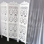 Aluguel de Biombo Arabesco Branco em Provençal