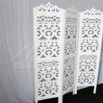 Aluguel de Biombo Arabesco Branco em Provençal