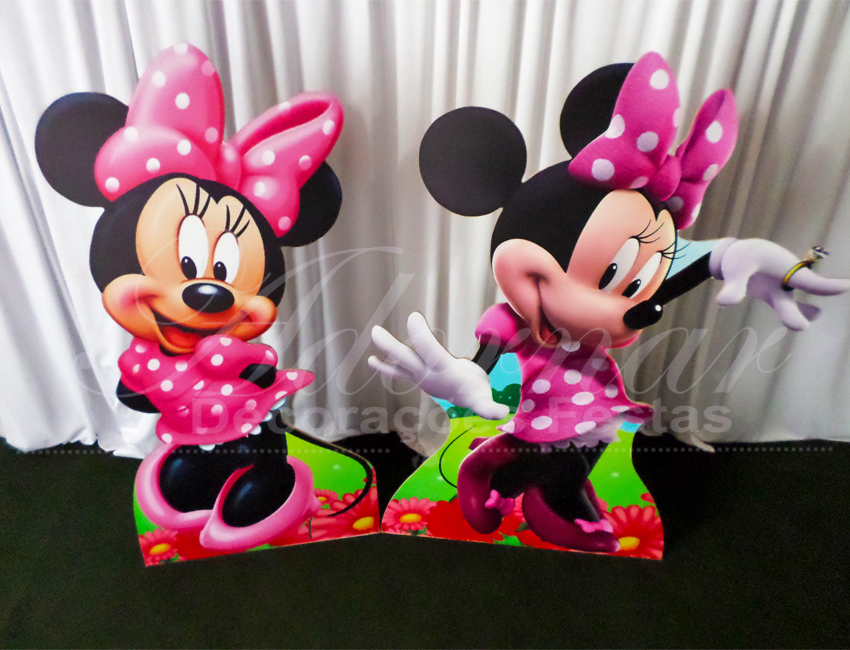 Locação de Cenário Kit Display de Chão da Minnie Rosa