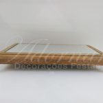 Aluguel de Bandeja Retangular Espelhada Moldurada em Rústico