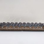 Locação de Bandeja Espelhada Retangular Bordada em Ferro