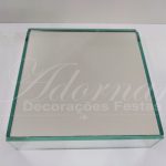 Locação de Bandeja Espelhada Quadrada Para Doces