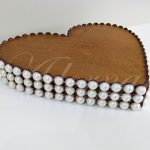 Locação de Bandeja Coração Grande Perolado Doces