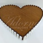 Locação de Bandeja Coração Grande Perolado Doces