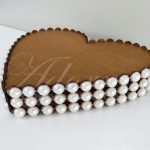 Locação de Bandeja Coração Pequena Perolado Doces