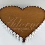 Locação de Bandeja Coração Pequena Perolado Doces