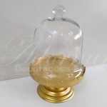 Locação de Cúpula Dourada Porta Doces Porta Cupcakes ou Baleiro