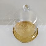 Locação de Cúpula Dourada Porta Doces Porta Cupcakes ou Baleiro