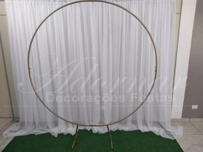 Aluguel de Painel Arco Redondo Para Decoração de Festa Estrutura Para Balões e Cortinário