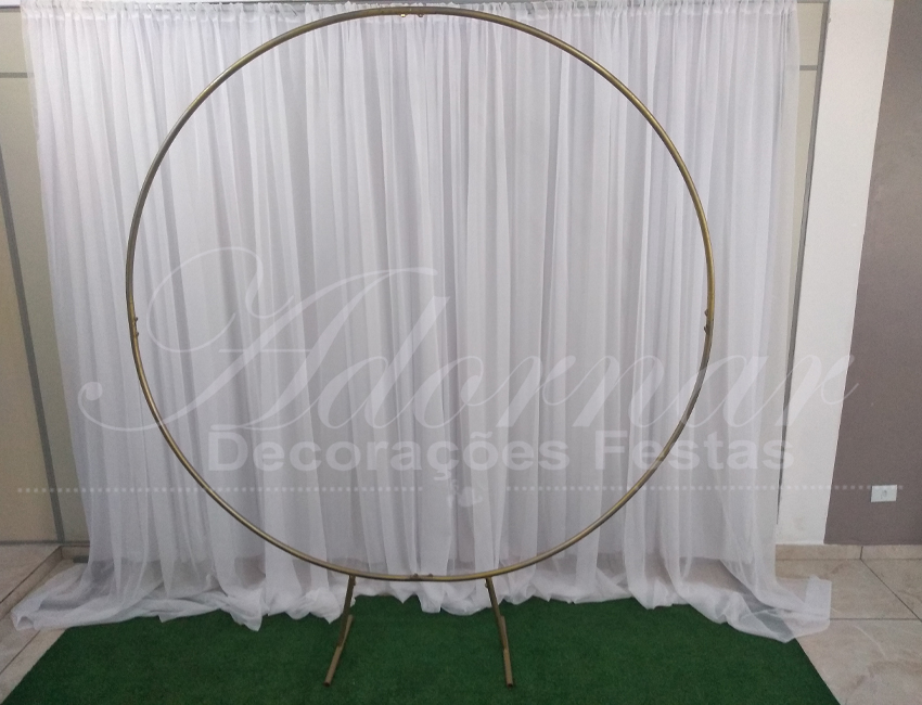 Aluguel de Painel Arco Redondo Para Decoração de Festa Estrutura Para Balões e Cortinário