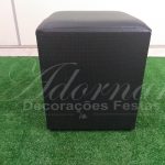 Locação de Puff Quadrado Preto