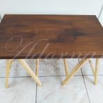 Locação de Mesa Rústica Pequena Com Cavaletes