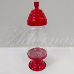 Locação de Baleiro Porta Doces Vermelho Grande