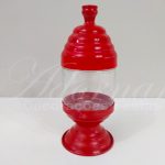 Locação de Baleiro Porta Doces Vermelho Pequeno