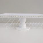 Locação de Bandeja Suporte Perolado Retangular em Branco