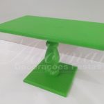 Locação de Bandeja Suporte Retangular em Verde Para Doces