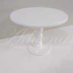 Locação de Boleira Porta Doces Média Redonda em Branco