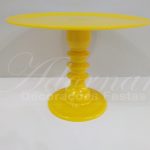 Locação de Boleira Porta Doces Grande em Amarelo de Plástico