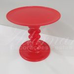 Locação de Boleira Porta Doces Média em Vermelho de Plástico