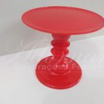 Locação de Boleira Porta Doces Média em Vermelho de Plástico