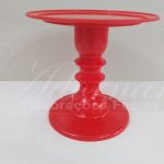 Locação de Boleira Porta Doces Média em Vermelho de Plástico