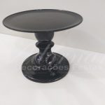 Locação de Boleira Porta Doces Pequeno em Preto de Plástico