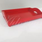 Locação de Bandeja Alça Retangular em Vermelho