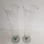 Locação Par de Vaso Tulipão de Vidro Grande