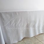 Locação de Toalha Pranchão Branca Para Mesas de Comidas e Bebidas