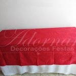 Locação de Toalha Pranchão Branca Com Cobre Mancha Vermelho