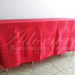 Locação de Toalha Pranchão Vermelha Jacquard