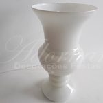 Locação Vaso de Vidro Itália Branco Grande