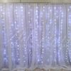 aluguel de painel de cortinas branco suporte duplo com led alugar painel de festas