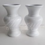 Locação Par de Vaso de Cerâmica em Branco