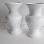 Locação Par de Vaso de Cerâmica em Branco