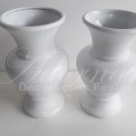 Locação Par de Vaso de Cerâmica em Branco