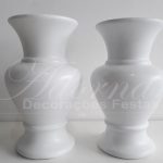 Locação Par de Vaso de Cerâmica em Branco