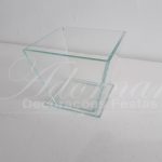 Locação Vaso Cachepô Pequeno de Vidro Transparente