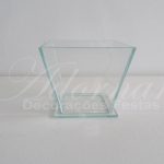 Locação Vaso Cachepô Pequeno de Vidro Transparente
