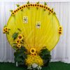 aluguel de painel redondo com flores de girassol casamento aniversário festas